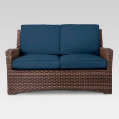 Halsted Wicker Patio Loveseat - Threshold™ -Threshold GUEST 015572ac 0574 4d81 a904 e46380cf37f7