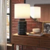 Glossy Table Lamp Navy And White (Includes LED Light Bulb) - Threshold™ -Threshold GUEST 0394b06f 3ca0 4c0a 9903 861ffa89adc8
