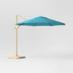 11'x11' Offset Patio Umbrella - Light Wood Pole - Threshold™ -Threshold GUEST 081b8e95 cf68 4752 adda 7a85d0a3bba3