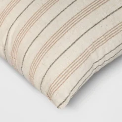 Cotton Flax Woven Striped Square Throw Pillow - Threshold™ 9 Cotton Flax Woven Striped Square Throw Pillow - Threshold™ -Threshold GUEST 08c83243 712a 4977 937c c04fac6ebbef