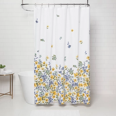 Floral Print Shower Curtain Gold Medal - Threshold™ 3 Floral Print Shower Curtain Gold Medal - Threshold™