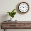 16" Warm Wood Wall Clock Brown - Threshold™ 1 16" Warm Wood Wall Clock Brown - Threshold™ -Threshold GUEST 0b59d6ea 8576 42cd 828a baa05cd762cc