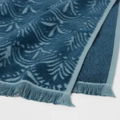 Plush Scallop Towel Teal Blue - Threshold™ -Threshold GUEST 0f3baf99 21c1 4566 bc50 f03d88b13376