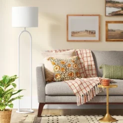 Ring Base Floor Lamp White (Includes LED Light Bulb) - Threshold™ -Threshold GUEST 10d47133 c73d 4c94 b196 367544d68e11