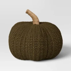 Knit Pumpkin With Jute Stem Novelty Throw Pillow - Threshold™ -Threshold GUEST 111abee2 9303 4dae be80 996fe798945f