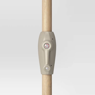 9'x9' Arete Market Patio Umbrella Navy - Threshold™ 6 9'x9' Arete Market Patio Umbrella Navy - Threshold™ - Image 4