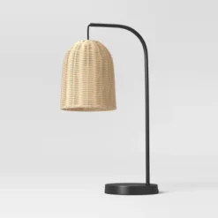 Addison Rattan Table Lamp Brown - Threshold™ -Threshold GUEST 13c0a3a6 944c 4c4e a336 319f57cdf7ef