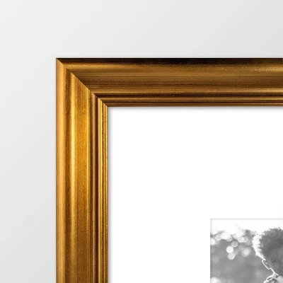 Wood Antique Wall Frame Brass - Threshold™ 4 Wood Antique Wall Frame Brass - Threshold™ - Image 2