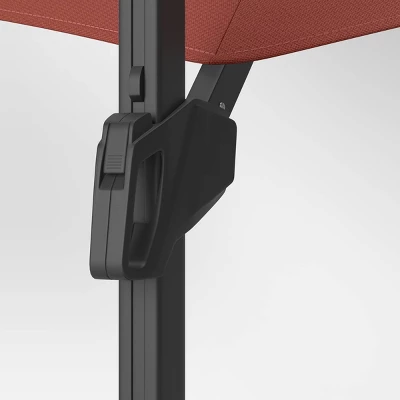 11'x11' Offset Patio Umbrella Sienna - Black Pole - Threshold™ 5 11'x11' Offset Patio Umbrella Sienna - Black Pole - Threshold™ - Image 3