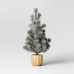 Artificial Plant Snowy Tree In Wood Pot - Threshold™ 11 Artificial Plant Snowy Tree In Wood Pot - Threshold™ -Threshold GUEST 155255c5 6673 4e47 87d9 5e9409ec016b