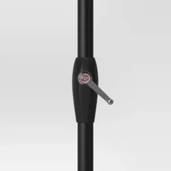 10'x6' Rectangular Market Patio Umbrella - Black Pole - Threshold™ -Threshold GUEST 157ab792 a50a 4160 8f26 2387844be37f