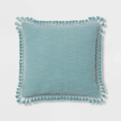 Euro Textured Slub Tassel Decorative Throw Pillow - Threshold™ -Threshold GUEST 1844d88a 7ae3 429a 8a24 992975e4da74