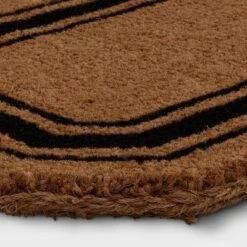 1'6"x2'6" Octagon Frame Coir Doormat Black - Threshold™ Designed With Studio McGee™ -Threshold GUEST 18d3b420 e736 4f41 bb5c 1dd7364c9d82