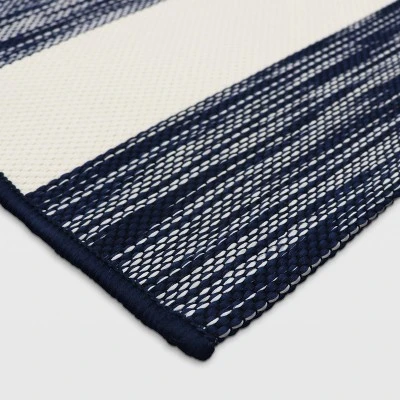 Outdoor Rug Worn Stripe- Threshold 6 Outdoor Rug Worn Stripe- Threshold - Image 4