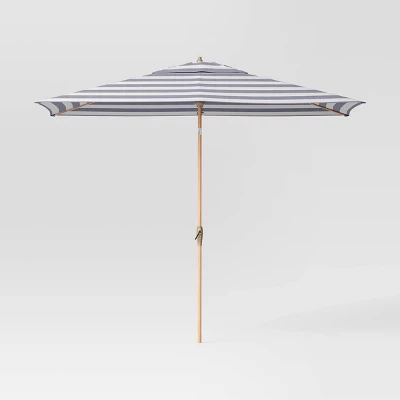 10'x6' Rectangular Market Patio Umbrella - Light Wood Pole - Threshold™ 13 10'x6' Rectangular Market Patio Umbrella - Light Wood Pole - Threshold™ - Image 11
