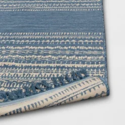 5' X 7' Fringe Outdoor Rug Blue Striped - Threshold™ 7 5' X 7' Fringe Outdoor Rug Blue Striped - Threshold™ -Threshold GUEST 1cbc17af 1b81 4e7f 8a04 c291c6c42d37