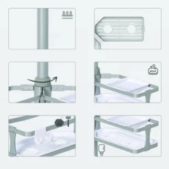 Aluminum Corner Tension Pole Caddy Gray - Threshold™ 8 Aluminum Corner Tension Pole Caddy Gray - Threshold™ -Threshold GUEST 20758afd b1a1 48f2 b3a0 16440c58bb1e