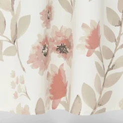 Blooms Flat Weave Shower Curtain Coral - Threshold™ -Threshold GUEST 20d1e2c8 5b6d 4bb6 9627 163c8cae1e3a
