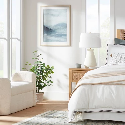 24" X 30" Ocean Abstract Framed Wall Poster Prints Blue - Threshold™ Designed With Studio McGee 3 24" X 30" Ocean Abstract Framed Wall Poster Prints Blue - Threshold™ Designed With Studio McGee