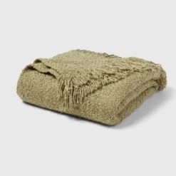 Fringed Boucle Bed Throw - Threshold™ -Threshold GUEST 252fe090 2911 4044 b882 a78830b4a40b