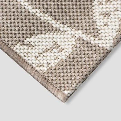 5' X 7' Vintage Floral Outdoor Rug Neutral - Threshold™ 3 5' X 7' Vintage Floral Outdoor Rug Neutral - Threshold™