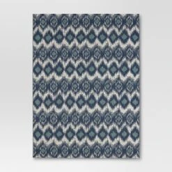 Ikat Outdoor Rug Blue - Threshold™ -Threshold GUEST 26cc3119 0645 49b3 8d70 543d60a6eca5