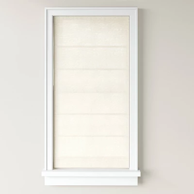 1pc Light Filtering Cordless Jute-Like Roman Window Shade Light Orange - Threshold™ 4 1pc Light Filtering Cordless Jute-Like Roman Window Shade Light Orange - Threshold™ - Image 2