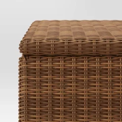 Brookfield Patio End Table With Storage - Brown - Threshold™ -Threshold GUEST 28817774 0b8a 4bfc a42a 5b7ee0f6e0d1