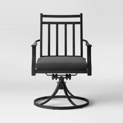 Fairmont 2pk Metal Patio Swivel Rocking Dining Chair - Threshold 4 Fairmont 2pk Metal Patio Swivel Rocking Dining Chair - Threshold - Image 2