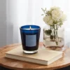 Colored Vase Glass With Dustcover Marine Moss Candle Blue - Threshold™ -Threshold GUEST 2f99e073 faf1 4938 b1be a919925379ce