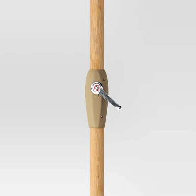 10'x6' Rectangular Market Patio Umbrella - Light Wood Pole - Threshold™ 6 10'x6' Rectangular Market Patio Umbrella - Light Wood Pole - Threshold™ - Image 4