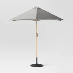 9'x9' Market Patio Umbrella - Light Wood Pole - Threshold™ 34 9'x9' Market Patio Umbrella - Light Wood Pole - Threshold™ -Threshold GUEST 32f5cb95 d51b 4c1f 9ef5 3c229603e181