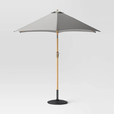9'x9' Market Patio Umbrella - Light Wood Pole - Threshold™ 15 9'x9' Market Patio Umbrella - Light Wood Pole - Threshold™ - Image 13