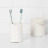 Marble Toothbrush Holder White - Threshold™ -Threshold GUEST 34034104 669b 42e5 bcdf 5f4b3531a91f