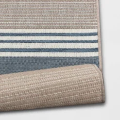 Sand Stripe Outdoor Rug Blue - Threshold™ 8 Sand Stripe Outdoor Rug Blue - Threshold™ -Threshold GUEST 3616b472 fed7 4009 8a0d 4aa280b59abf