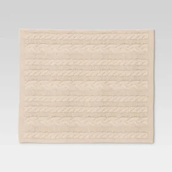 Chunky Cable Knit Reversible Throw Blanket - Threshold™ -Threshold GUEST 36e2cb41 d701 456b 8e19 923ada4e8dfb