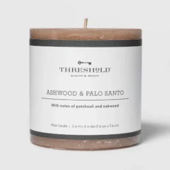 Pillar Ashwood And Palo Santo Candle Tan - Threshold™ 8 Pillar Ashwood And Palo Santo Candle Tan - Threshold™ -Threshold GUEST 39cac05d f552 4119 b34b 877c55e74681