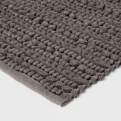 20"x32" Chunky Bath Rug Radiant Gray - Threshold™ 4 20"x32" Chunky Bath Rug Radiant Gray - Threshold™ - Image 2