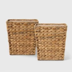 Light Weave Wastebasket Natural - Threshold™ -Threshold GUEST 3bc675e6 5665 41bd 8dca f21123a12d02