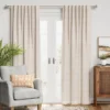 1pc Blackout Textural Overlay Window Curtain Panel - Threshold™