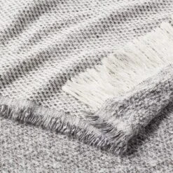 60"x80" Marled Boucle Bed Throw With Fringe Gray - Threshold™ -Threshold GUEST 3f817105 6b31 471a b74d 32b24e2757c0