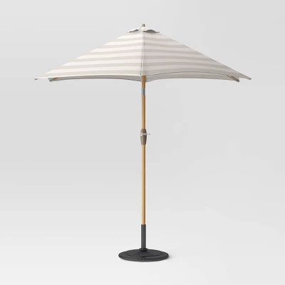9'x9' Market Patio Umbrella - Light Wood Pole - Threshold™ 13 9'x9' Market Patio Umbrella - Light Wood Pole - Threshold™ - Image 11
