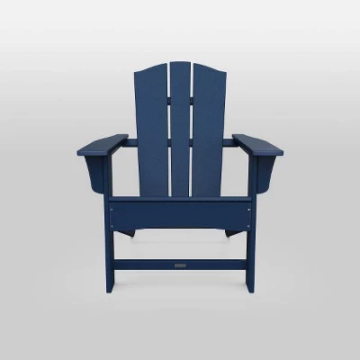 Shawboro POLYWOOD Patio Adirondack Chair, Outdoor Furniture - Navy - Threshold™ 2 Shawboro POLYWOOD Patio Adirondack Chair, Outdoor Furniture - Navy - Threshold™
