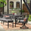 2pc Fairmont Stationary Outdoor Patio Dining Chairs Arm Chairs Black - Threshold™ 1 2pc Fairmont Stationary Outdoor Patio Dining Chairs Arm Chairs Black - Threshold™ -Threshold GUEST 464fb60b 713d 474f af89 5d5aa851ba98