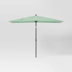 10'x6' Rectangular Market Patio Umbrella - Black Pole - Threshold™ -Threshold GUEST 4832bf81 7697 4280 ac4b 6df2d225c879