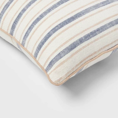 Woven Striped With Plaid Reverse Throw Pillow - Threshold™ 5 Woven Striped With Plaid Reverse Throw Pillow - Threshold™ - Image 3