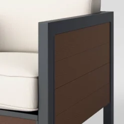 Bryant 2pk Faux Wood Patio Club Chairs - Gray/Natural - Threshold™ -Threshold GUEST 4b3dd7d8 f559 42f6 8734 a91082fd3e71