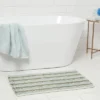 20"x32" Chenille Striped Bath Rug Dark Green - Threshold™ 1 20"x32" Chenille Striped Bath Rug Dark Green - Threshold™ -Threshold GUEST 4b981e70 d920 4691 8490 7634087a5745