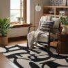 Abstract Inkblot Rug Black/White - Threshold™ -Threshold GUEST 4ebd94c0 588c 4d37 a38f 2a8f134bc60b