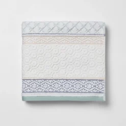 Pattern Filled Stripe Towel Blue - Threshold 11 Pattern Filled Stripe Towel Blue - Threshold -Threshold GUEST 50f19a60 e619 4f20 adcc 10d255eeb751